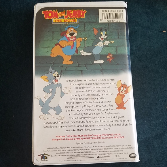 Family Home Entertainment Media Tom And Jerry The Movie 992 Fhe Vhs